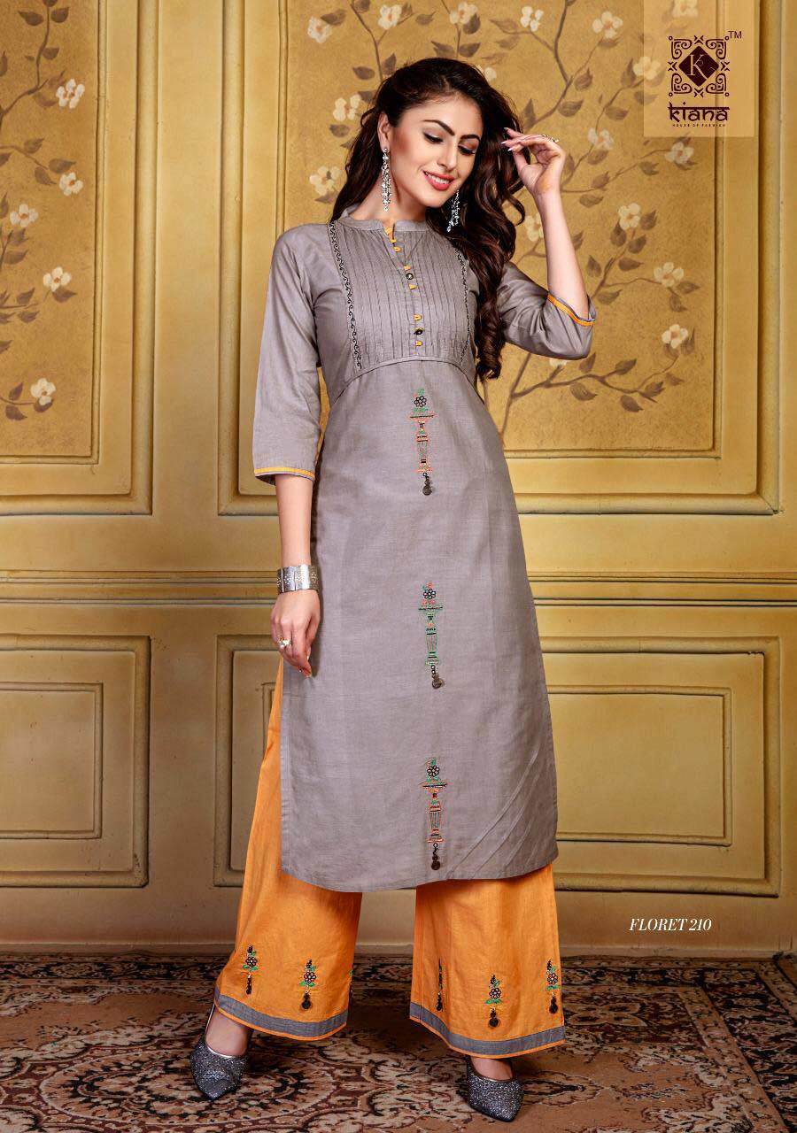 Floret Vol-2 Kiana Palazzo Embroidery Kurti Manufacturer Floret Vol-2 Kiana Palazzo Embroidery Kurti Manufacturer
